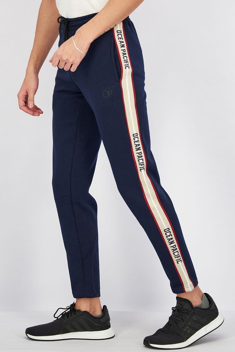 Ocean Pacific Men Drawstring Pull,On Pants, Navy - Image 2